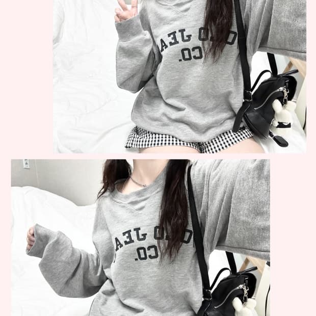 폴로진스 빅로고 맨투맨 슬리브