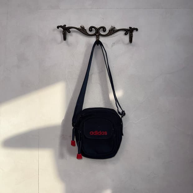 Adidas dark navy mini cross bag