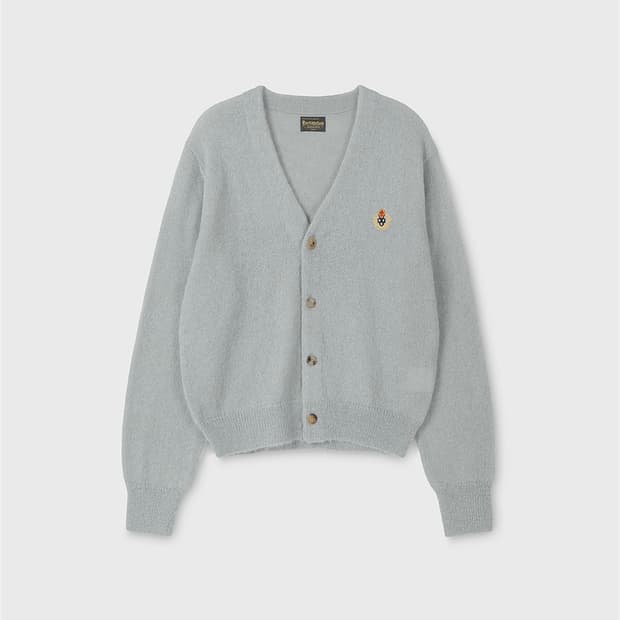 헤리티지 폴로스 모헤어 가디건 실버그레이 (L 사이즈)