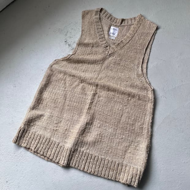 visvim tussar silk v-neck vest