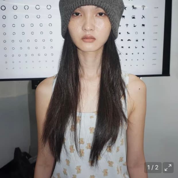 스컬프터 이어플랩 비니 차콜