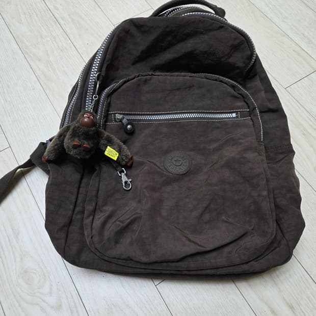 키플링 브라운 백팩 키링포함