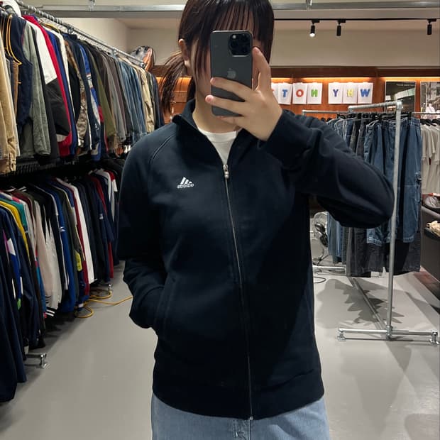 아디다스 코튼 져지 자켓