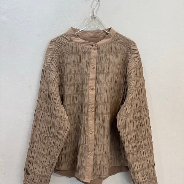 Vintage beige linkle shirt