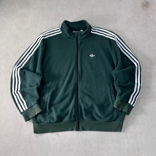 105 아디다스 스웨이드 뽀글이 집업