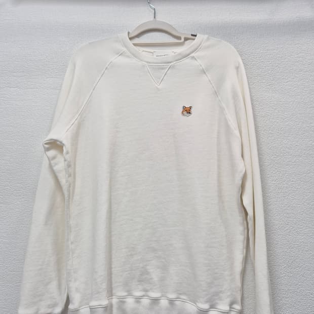 메종키츠네 폭스헤드 맨투맨 아이보리 / 100 (정품)