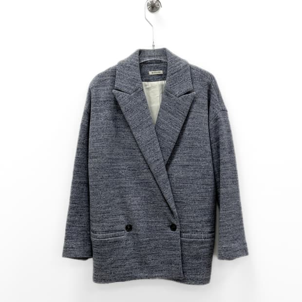 마스콥 멜란지 코튼 더블 자켓