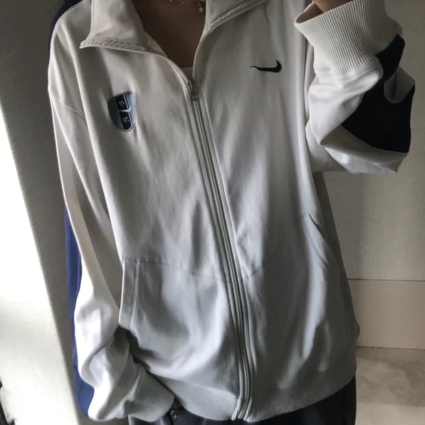 나이키 아이보리 네이비 져지