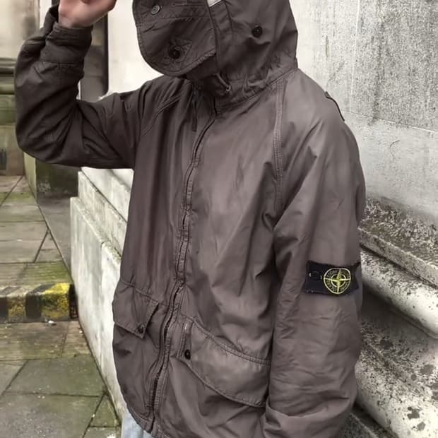 스톤 아일랜드 06AW 라이엇 마스크 자켓 100