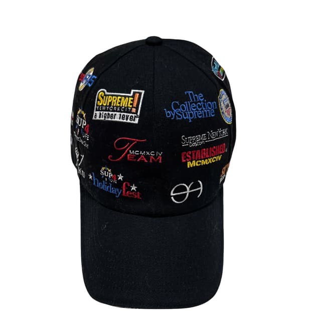 슈프림 스폰서스 6-패널 블랙 볼캡