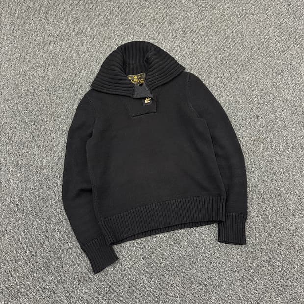 M) LRL 랄프 로렌 블랙 니트 스웨터