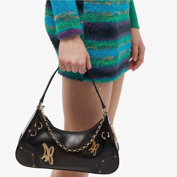 앤더슨벨 버터플라이 ab 로고 체인 백