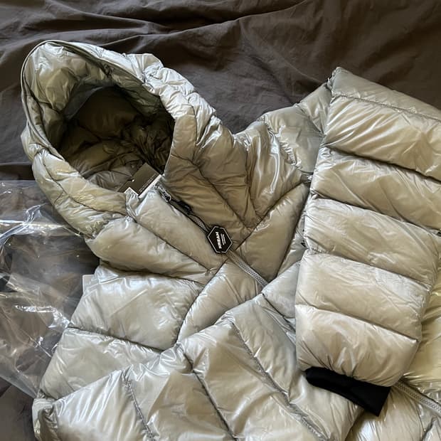 (XL) 크림구매 새상품 노스페이스 마테호른 경량패딩 라이트그레이