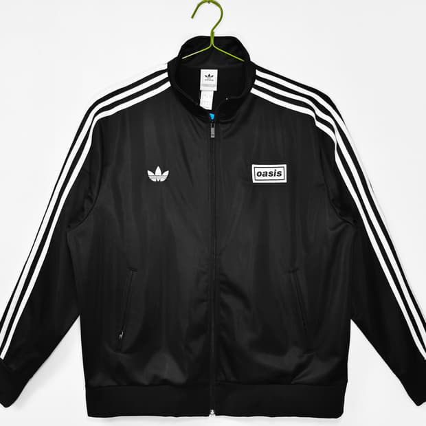 아디다스 x 오아시스 투어 파이어버드 트랙탑 블랙