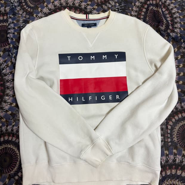 타미힐피거 빅로고 맨투맨