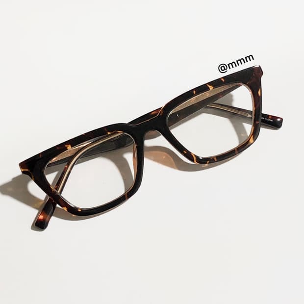 (Unisex)로랑 레오파드 스퀘어 안경