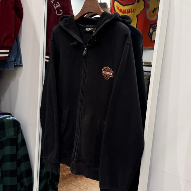 00s Harley-Davidson 할리데이비슨 페이딩 후드 집업