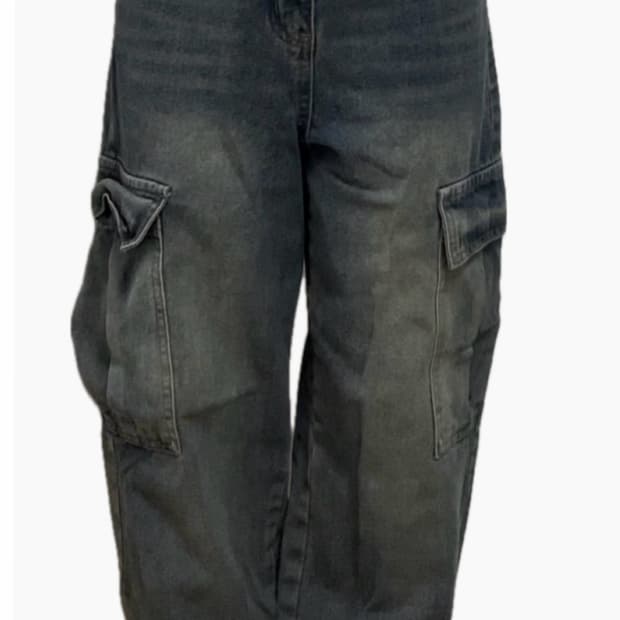 cargo denim pants