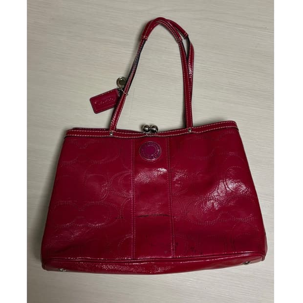 코치 시그니처 스티치 숄더백