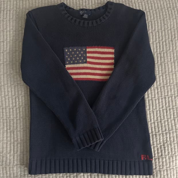 폴로 성조기 니트! 희귀매물!