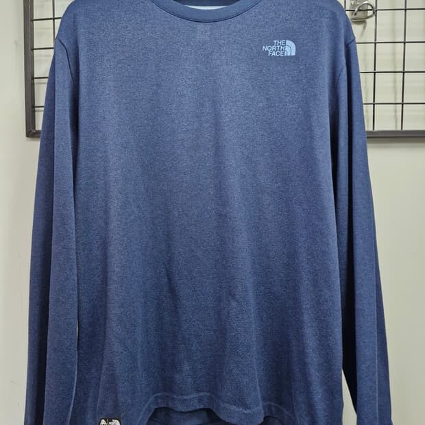 110XXL 노스페이스 스퀘어 라길란 기능성 긴팔티 네이비