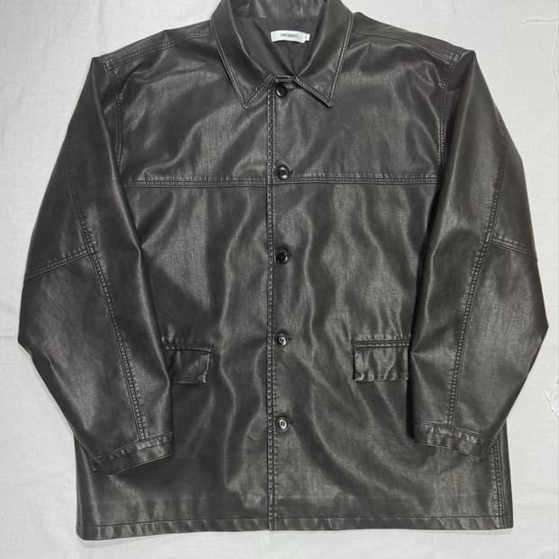 파르티멘토 VTG 워시드 레더 카코트 / L사이즈