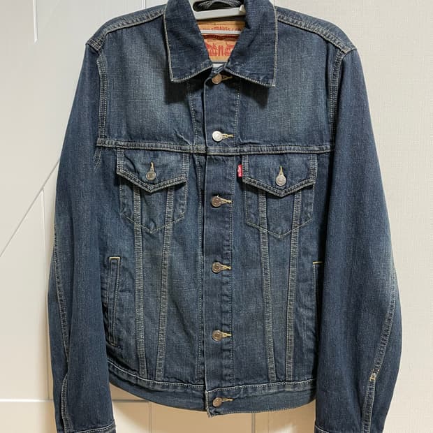 리바이스 데님 트러커 재킷 다크 블루