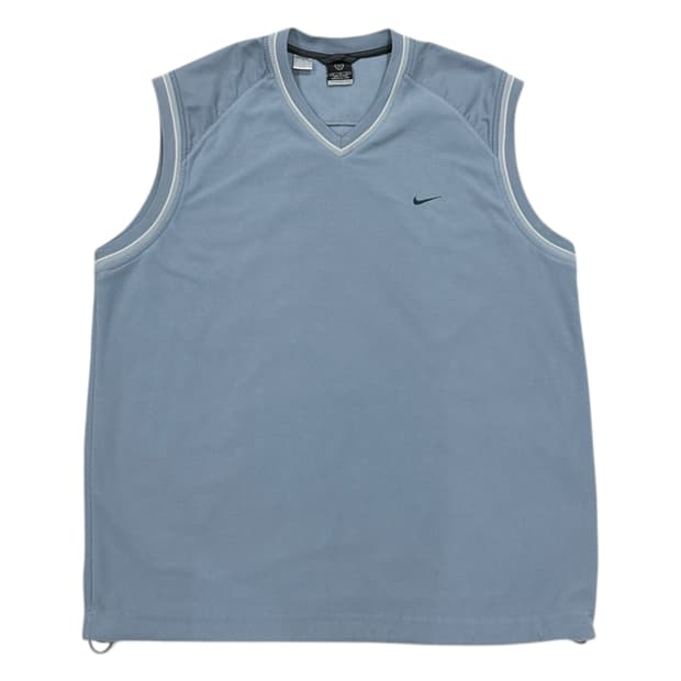 나이키 빈티지 Y2K 플리스 후리스 베스트 조끼 소라색 블루 XL 105