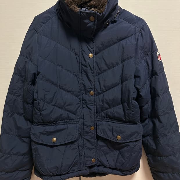 폴로 여성 퀼팅 패딩 S 네이비