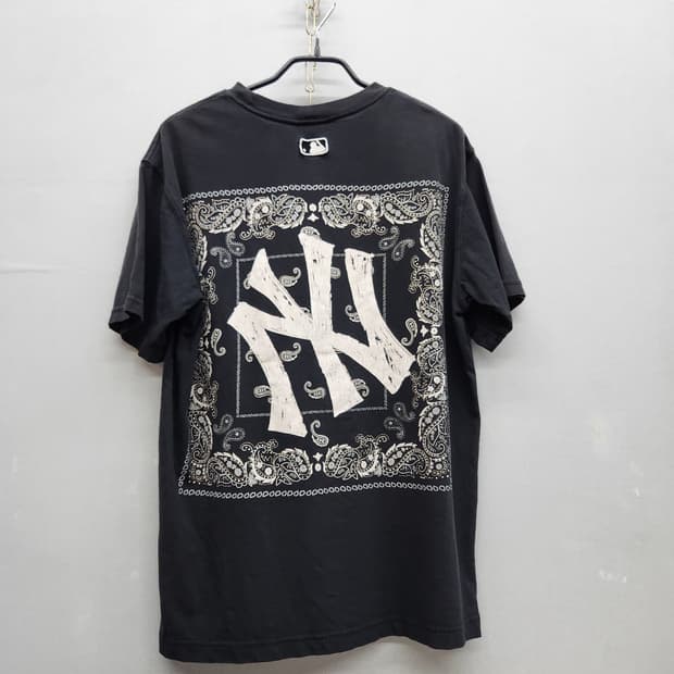 MLB 뉴욕양키스 백로고 페이즐리 반팔티 XS(S~M)