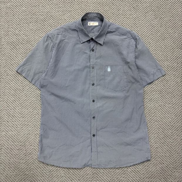 런던포그 잔체크 반팔셔츠 v1912