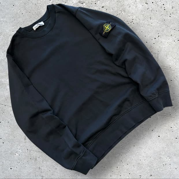 [2XL] 22ss 스톤아일랜드 블랙 스웻 맨투맨 D287