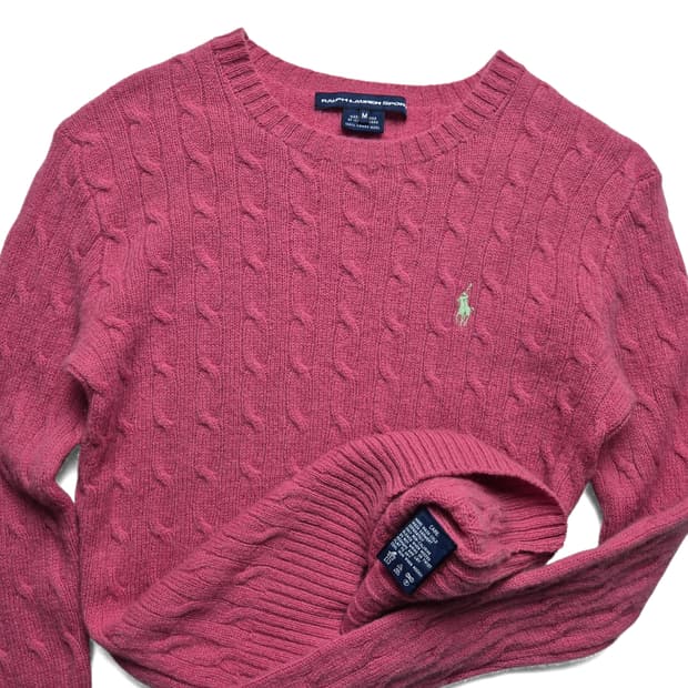 [M] 폴로 랄프로렌 램스울 케이블 니트