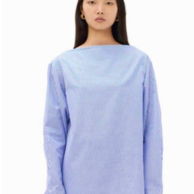 Celine by Phoebe striped Bateau shirt