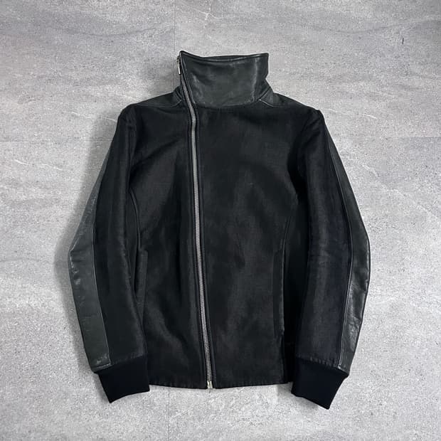 릭오웬스 하이브리드 하이넥 자켓