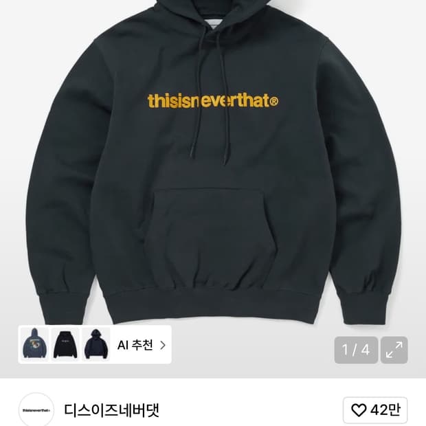 디스이즈네버댓 후드티