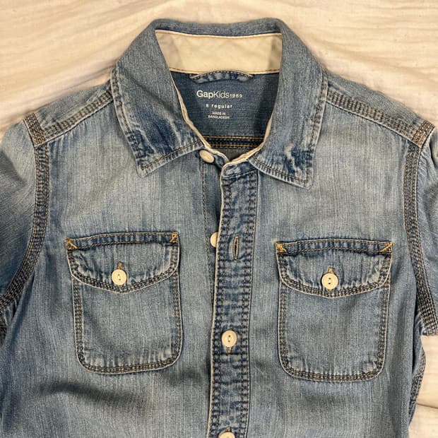 Gap Kids 데님 셔츠 / 청남방 / S 사이즈