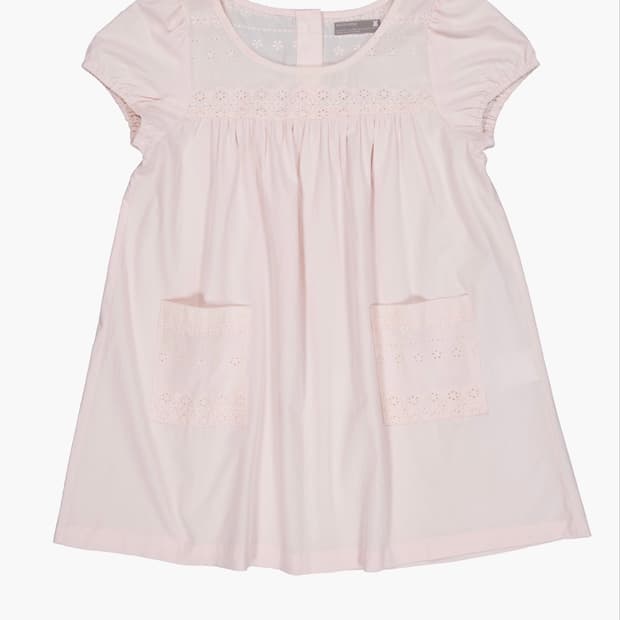 나비버스 EYELET MEMO DRESS IN PINK