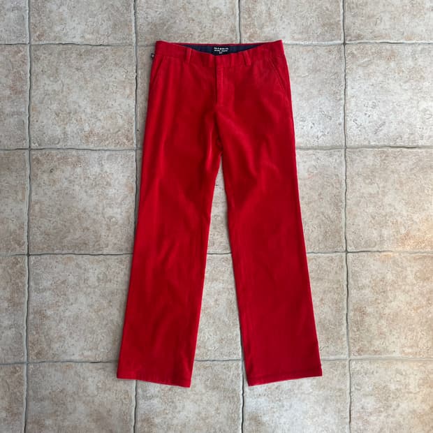 90s polo jeans co. Corduroy red pants