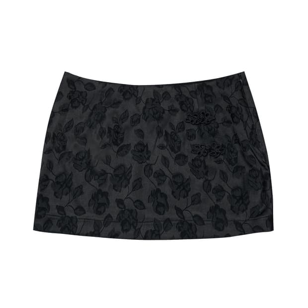Knotted Satin Mini Skirt 달링유어배드 스커트