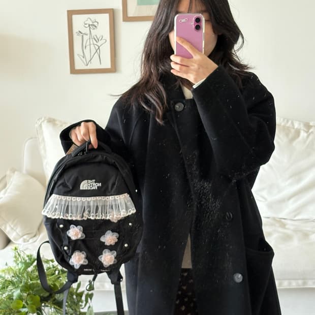 frill flower bagpack