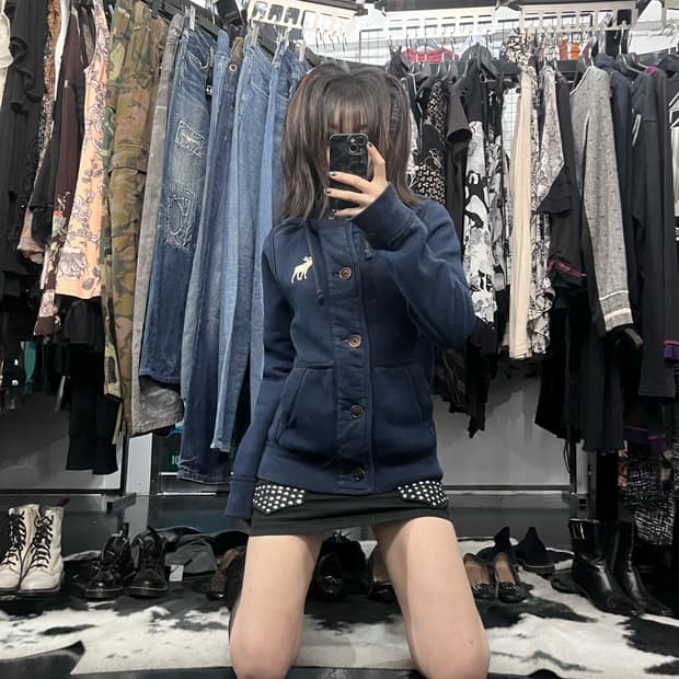 아베크롬비 슬림핏 후드집업