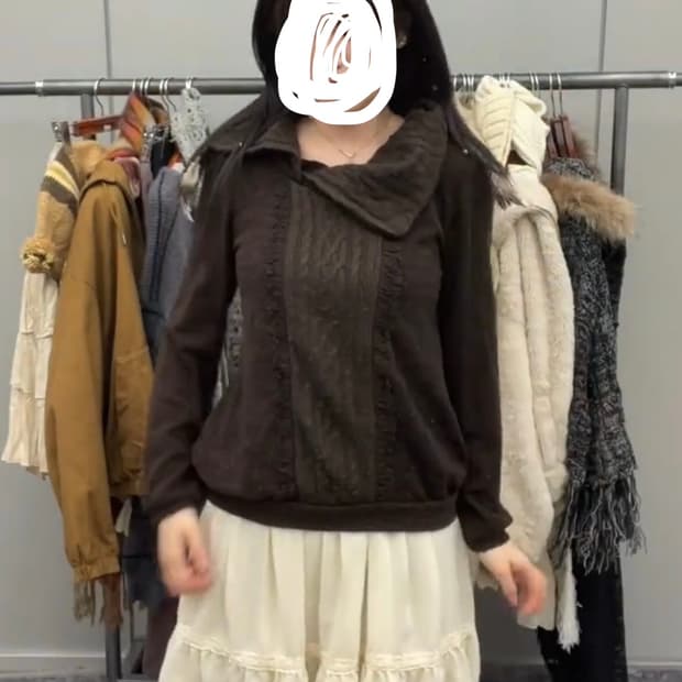 axes femme 엑시즈팜 니트 모리걸