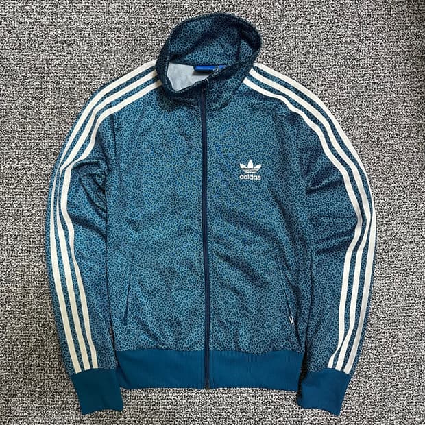 (90) 아디다스 삼선 파이어버드 패턴 트랙탑 져지