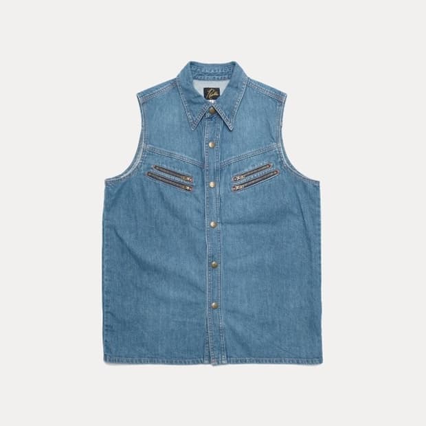 sleeveless western shirt