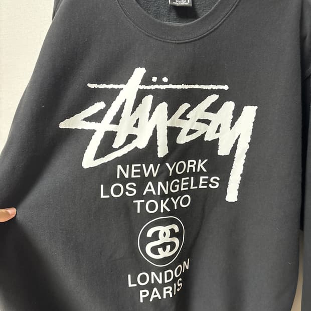 스투시 월드투어 맨투맨 XL