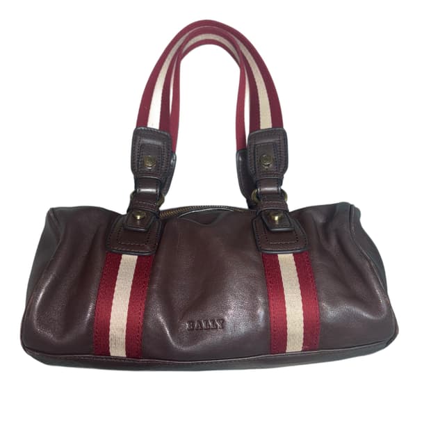 빈티지 보스턴 레더백 