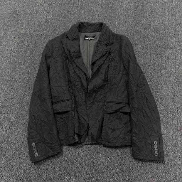 트리콧 꼼데가르송 레이어드 링클 자켓