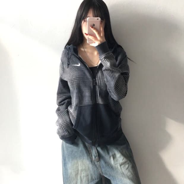 나이키 스우시 후드집업