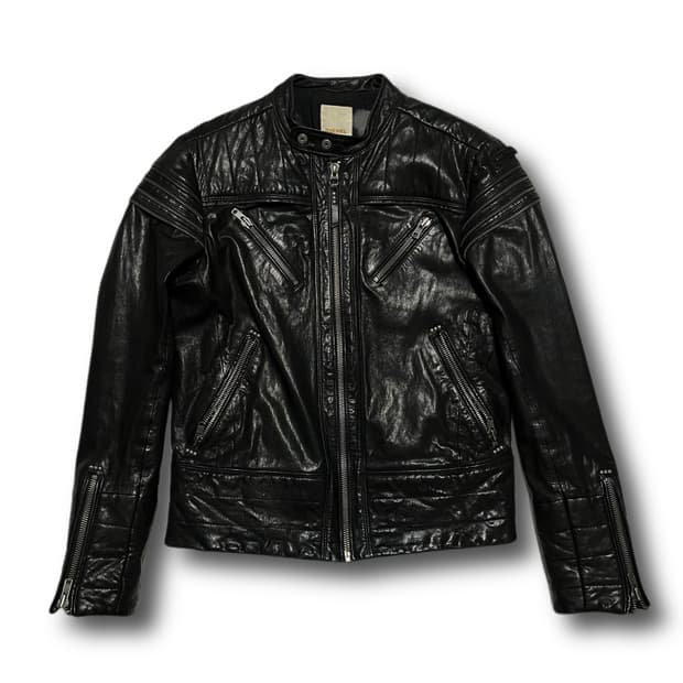 디젤 양가죽 바이커 자켓